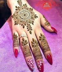 Flower Tikka Mehndi Design For Inner Hands Finger Henna Designs Mehndi Designs For Girls Mehndi Designs For Hands