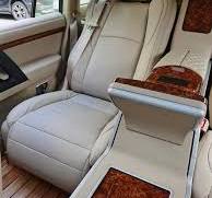Toyota Land Cruiser custom rear seats with electric features