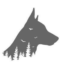 Black And White German Shepherd Painting Guardian Of The Night Decal From Black Shepherd Graphics German Shepherd Tattoo Black Shepherd German Shepherd Painting