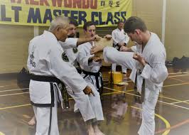 First Tae Kwon Do Perth Picture Of Nicholas Ocean Reef Dojang Receiving Fine Tuning Points On Board Breaking Fro Taekwondo Taekwondo Classes Shotokan Karate