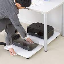 プリンター台 レーザープリンター インクジェットプリンター対応 キャスター付き 100 lps007wの販売商品 通販ならサンワダイレクト レーザープリンター 収納 プリンタ