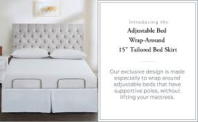 Check spelling or type a new query. Amazon Com Bed Maker S Wrap Around Microfiber Bed Skirt For Adjustable Beds Tailored Style 15 Inch Drop Length King White Home Kitchen