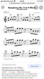 Noten direkt von unserer webseite auf ihrem drucker ausdrucken. Musik Experten Noten Zahlen Musiktheorie Beethoven
