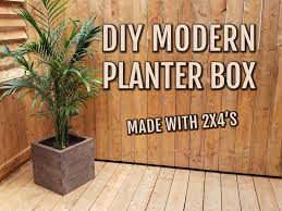 Feb 16, 2018 · to make it you need a wooden block, sandpaper, a drill with bits in different sizes and some spray paint. Diy Modern Planter Box Made With 2x4 S 16 Steps With Pictures Instructables