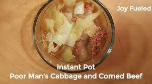 It's good any other time of year, too. Poor Man S Cabbage And Corned Beef Instant Pot