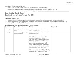 nr320 nr326 college simchart sce document punchlist 3 11 16