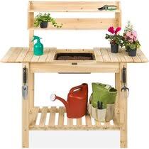 Shop outdoor sinks & hand sanitizing stations. Sink Basin Potting Tables You Ll Love In 2021 Wayfair