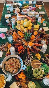 Boodle Fighting Style Food Set Up Filipino Food Party Kamayan Feast