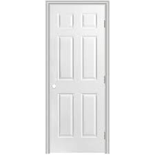 Advantages of solid core interior doors: Masonite Traditional 30 In X 78 In 6 Panel Solid Core Primed Molded Composite Left Hand Inswing Outswing Single Prehung Interior Door In The Prehung Interior Doors Department At Lowes Com