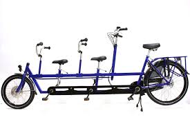 Tandem Triplette Enfant Devant Xl Bleu Or Velo Tandem Velo Pliant Velo