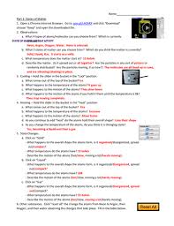 States Of Matter Phase Change And Heat Simulation Activity Energy Transformations States Of Matter Energy Transformations Activities