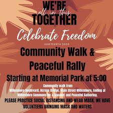 Create free juneteenth flyers, posters, social media graphics and videos in minutes. Juneteenth Walk And Peaceful Rally In The Wilkesboros On Friday News Journalpatriot Com