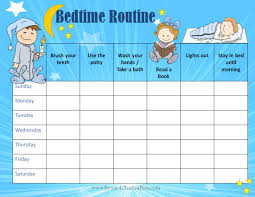 Nightime Routine Chart Sis