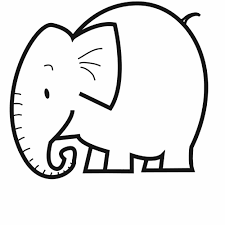 Kostenlose Malvorlage Tiere Elefant Zum Ausmalen