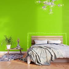 You can choose to go bright, but for a more soothing bedroom, stick with a pastel tint of blue and a slightly stronger lime green, as in the room designed by crisp architects shown here. Trendy Modern Lime Green Neon Color Wallpaper By Pink Water Society6
