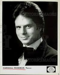 1982 Press Photo Tenor Carroll Freeman