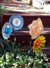 34 ideas garden diy flower fun. Easy To Make Dish Flowers Flea Market Gardening