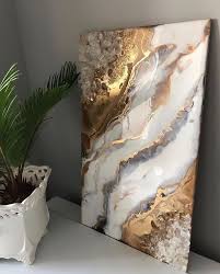Epoxy Resin Art Grande Peinture Dinterieur Peinture Minerales Etsy Resin Wall Art Resin Art Painting Resin Art