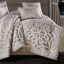 Home / accessories / soft furnishings / bed linen / comforter / silver. J Queen New York Deco Silver 4 Piece Comforter Set Latest Bedding