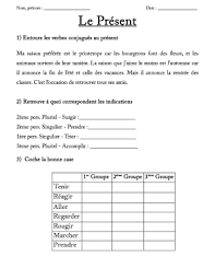 Nous sommes entrés au magasin. Les Verbes Du 3eme Groupe Au Present Pdf Fill Online Printable Fillable Blank Pdffiller