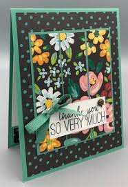 I find it much easier to learn by watching someone else. Variations On A Theme With Free Flower Field Thesearemystamps In 2021 Designer Paper Cards Simple Cards Cards Handmade