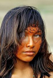 Iconic photo of Penha Goes from the Yanomani tribe in Amazonas, Brazil