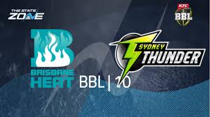 Find out the in depth batting and bowling figures for sydney thunder v brisbane heat in the australian big bash league on bbc sport. 2020 21 Big Bash League Brisbane Heat Vs Sydney Thunder Preview Prediction The Stats Zone
