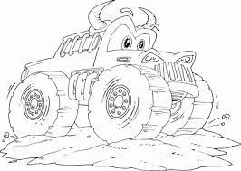 Cartoon Monster Truck Free Coloring Page For Kids Letscolorit Com Monster Truck Coloring Pages Truck Coloring Pages Monster Trucks