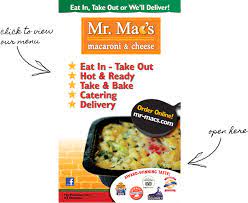 Mr Mac S Mac And Cheese Gourmet Macaroni And Cheese Restaurant Cheese Restaurant Macaroni And Cheese Gourmet