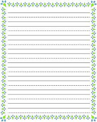 Free printable lined paper for kids. Free Printable Stationery For Kids Free Lined Kids Writing Paper Writing Paper Printable Handwriting Paper Kindergarten Writing Paper