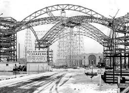 St John Arena On The Campus Of Ohio State While Under Construction In 1956 The Columbus Dispatch Columbus Ohio The Ohio State University Ohio State