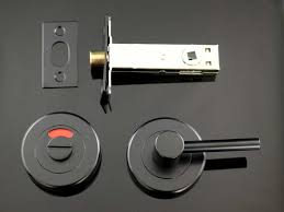 Door handle with thumb turn lock. Dda Thumb Turn Matte Black The Lock And Handle