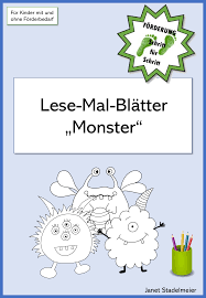 Lese Mal Blatter Monster Lesen Unterricht Ideen Erste Klasse