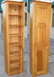 Bch furniture tall kitchen pantry storage cabinet utility closet distressed solid wood white. Tall Narrow Cabinet With Doors The Pictures Below Show The Cabinet With Doors Open And Closed Pantry Cabinet Narrow Cabinet Wooden Storage Shelves