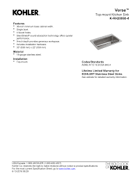 Werkzeug und baumaterial für profis und heimwerker. Kohler K Rh20060 4 Na Specification Manualzz