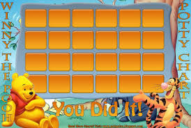 Winny The Pooh Free Potty Training Chart