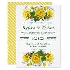Bright Yellow Roses Floral Wedding Invitation Zazzle Com Floral Wedding Invitations Floral Wedding Invitations Elegant Floral Wedding