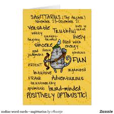 Zodiac Word Cards Sagittarius Zazzle Com In 2020 Sagittarius Sagittarius Quotes Zodiac Sagittarius