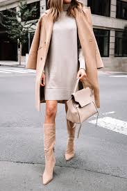 We earn a commission for products purchased through some links in this article. A Monochrome Fall Outfit In Everlane S Cashmere Sweater Dress Fashion Jackson