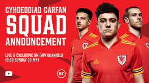 Cymru Uefa Euro 2020 Squad Announcement Youtube