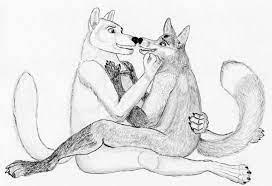 Anime drawings couples kising wolfs. Drawing Skill Love Kiss Wolf Drawing
