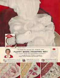 Maybe you would like to learn more about one of these? Vintage Ads Fluffy White Frosting White Frosting Recipes Betty Crocker