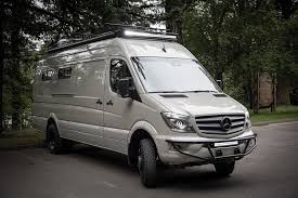 This Looks Like A Mercedes Benz Sprinter Van At First But The 4 4 170ext 3500 Is Actually A Tiny Home On Wheels Techeblog Sprinter Van Van Sprinter