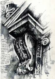 Ian Murphy Ornate Architecture Fine Line Pen And Water Architecture Drawing Architecture Sketchbook Architecture Sketch