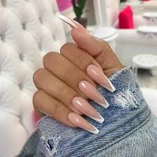 Long White Tip Coffin Nails Nail And Manicure Trends Dual forms can be used with acrylic, hard gel and poly gel systems to create. long white tip coffin nails nail and