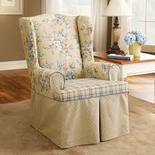Wing Chair Slipcover Clearance Slipcovers For Chairs Wingback Chair Furniture