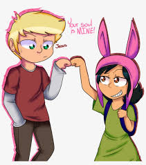 Lousie And Logan - Bob's Burgers Louise Without Ears - 859x931 PNG Download  - PNGkit