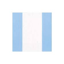 Caspari Bandol Stripe Paper Cocktail Napkins In Light Blue 20 Per Package Caspari