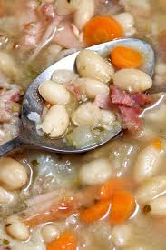 Old Fashioned Navy Bean Soup Old Fashioned Means Starting With Dried Beans And A Ham Bone Doing T Bean Soup Recipes Ham Bone Soup Recipes Bean Soup Crockpot