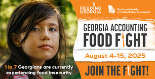 The Annual Georgia Accounting Food Fight is Back! Every year, the Georgia  Society of CPAs and Georgia's accounting industry partner with Feeding  Georgia to support their shared mission of ending hunger. During